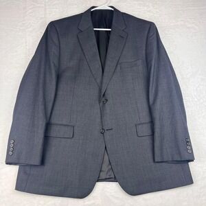 Ralph Lauren 44R Gray Birdseye 100% Wool Blazer Classic Fit